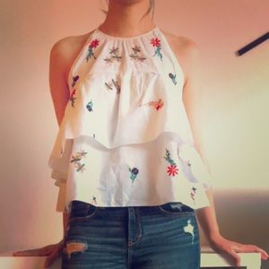 Brand new flower pattern top